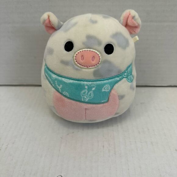 Squishmallows Rosie Spotted Pig Blue Bandana Easter Plush Toy Stuffed Animal - Picture 5 of 9